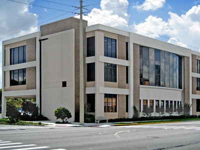 Exterior of Three-Story Office at Park Lake Building