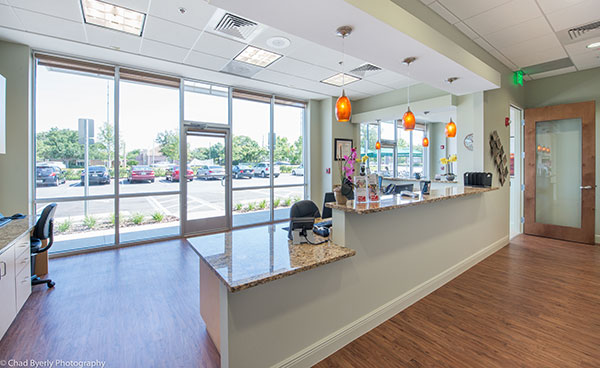 Front Desk Area of Sage Dental in Oviedo, FL