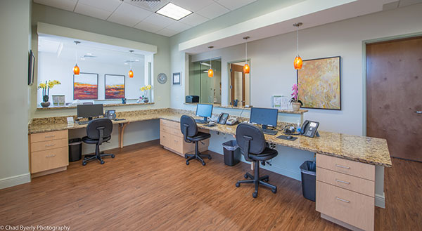 Front Desk Area at Sage Dental in Oviedo, FL