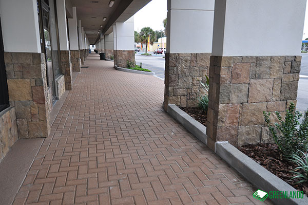 Walkway of Semoran Shopping Center After Renovation