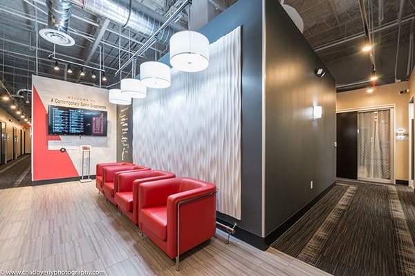 Close up of iStudio Salon Waiting Area